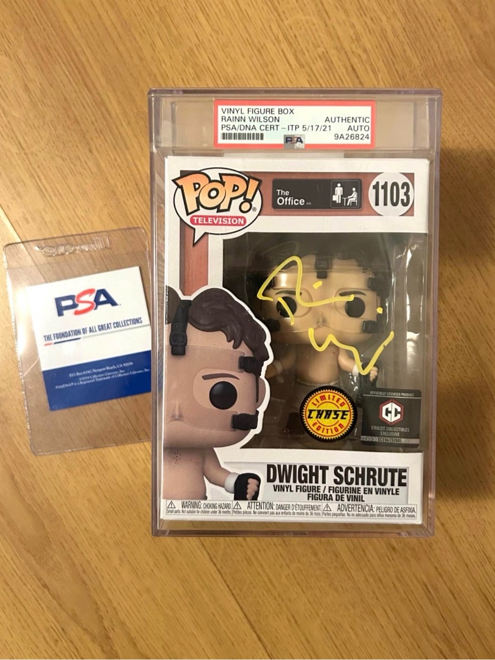 Dwight Schrute Autographed Vinyl Figure The Office Funko Pop